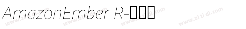 AmazonEmber R字体转换